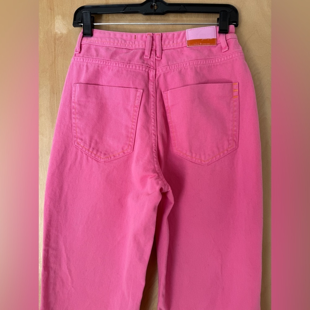 Flor De Lis Calça Jeans Wide Leg "Jade" In Rosa Wash - Picture 12 of 14